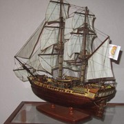 Модель парусного корабля, авторская работа. фото