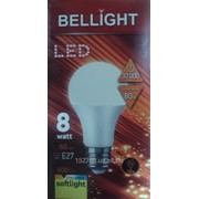 Лампа светодиодная LED A60 230V 8W 3000K фото