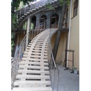 Изготовление бетонных лестниц фотография
