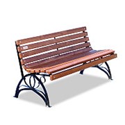 Садово-парковая скамейка “Флора“, кресло, 0,6м фото