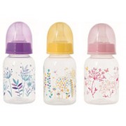 Бутылочка для кормления с силиконовой соской ортодонтической формы, серия «Травы», 125 мл 11029 фото
