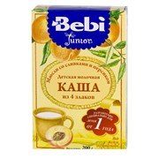 Каша BEBI JUNIOR мюсли/сливки/персик с 12 мес.200 г
