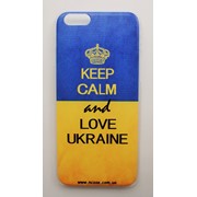 Чехол на Айфон 6/6s Пластик Keep Calm Флаг Украины фото