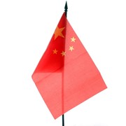 Настольный флаг Китая (22 х 14 см) фото