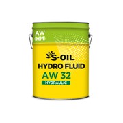 Масло гидравлическое S-OIL 7 HYDRO FLUID AW 32 20 л