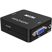 Переходник преобразователь из VGA в HDMI 1080P видео и аудио (Черный) фотография