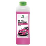 Шампунь автомобильный для автоматической и ручной мойки 1 л GRASS ACTIVE FOAM PINK "Розовая пена", 113120