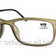 Очки для чтения SOS унисекс модель P 14149 Mat Grey- Black фото