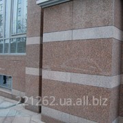 Плитка гранітна облицювальна термооброблена, Васильківське, коричневий, t=30 мм