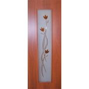 Дверь МДФ ламинированная С-17 (ф) тюльпан ПО фотография