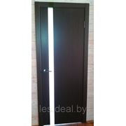 Межкомнатные двери, Модель №4/1 (Safo), шпонированные. Цена за комплект. Цвет - венге фотография