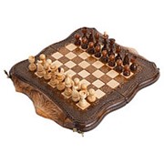 Шахматы + Нарды резные Арарат 30, Ohanyan фото