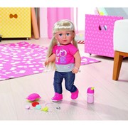 Интерактивная игрушка кукла Сестричка Zapf Creation Baby Born -стоит,пьёт, плачет,можно купать