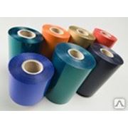 Красящая лента для принтеров этикеток (риббон ribbon) (ВОСК) 33мм х 74м (57), втулка 0,5»,WAX,out