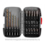 Набор ЗУБР Насадки “ЭКСПЕРТ“ для шуруповерта и дрели, биты, торцовые головки, биты-сверла, 20 предметов фото