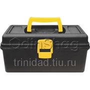 Ящик для инструментов FIT пластиковый (31,5х15х18 см), черно-желтый фото