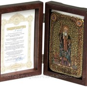 Настольная икона Святитель и чудотворец Ермоген, патриарх Московский и всея Руси на мореном дубе фото