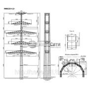 Анкерно-угловые опоры напряжением 220 кВ