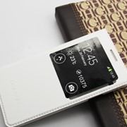 Чехол-книжка кожаный S View Cover для Samsung Galaxy A3 A300H белый HC фото