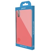 Чехол клип-кейс PERO софт-тач для Apple iPhone 12/12 Pro розовый фото