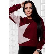 Женский стильный свитер “Звезда“, в расцветках фото