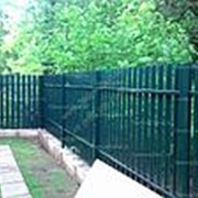 Забор для дачи под ключ из металлического штакетника 1700 руб м.п. фотография