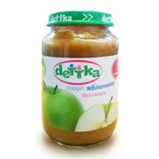 Пюре яблочное "dettka" без сахара 190 г