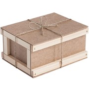 Подарочная деревянная коробка - Ностальгия (25 х 19 х 10 см)
