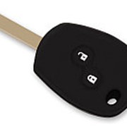 Силиконовый чехол, для ключей RENAULT, 2 кнопки (черный) фото