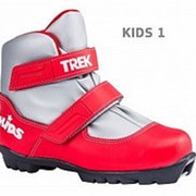 Ботинки для беговых лыж Trek Kids NNN (Красный лого белый, 33, 1.01-01) фотография