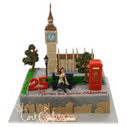 Праздничный торт в Лондонском стиле №702 фото