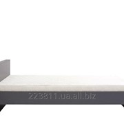 Кровать LOZ/90 Graphic 90х200 BRW серый вольфрам/желтый фото