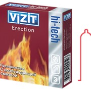 Презервативы VIZIT HI-TECH Erection С возбуждающей смазкой 3 шт. фотография