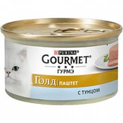 Gourmet 85г конс. Голд Паштет Влажный корм для взрослых кошек Тунец фото