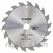 Пила дисковая по дереву Bosch 160x20/16x18z Optiline ECO фото