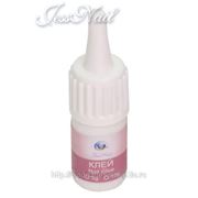 Клей для ногтей 3 гр розовый ДЖ фото