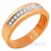 Обручальное кольцо с бриллиантами (Арт. R0121030000) фото