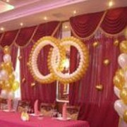 Свадебное оформление воздушными шарами фото