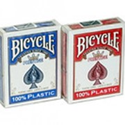 Карты “Bicycle Prestige“ 100% пластик, синяя рубашка фотография