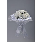 Букет для невесты №15, белый (латекс, 7 роз) фото