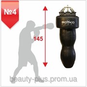 Боксерский мешок “СИЛУЭТ” №4 РЕМЕННАЯ КОЖА, 55-65 кг на пружинах фотография