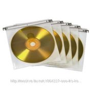 HAMA H-51175 Конверт для CD/DVD на 2 диска, 25 шт., полипропилен, белый/прозрачный (арт. H-51175) фото