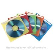 HAMA H-78326 Конверт для CD/DVD полипропилен, для 2 дисков, 25 шт., 5 цветов (арт. H-78326) фото