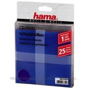 HAMA H-33800 Конверт для CD/DVD полипропилен, 25 шт., 5 цветов (арт. H-33800)