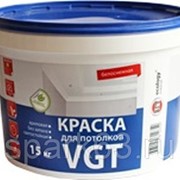 Краска акриловая для потолков “VGT“ 7кг (белоснежная) фотография