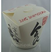 Бумажные контейнеры для лапши 750мл белый | Сhina Pack | контейнеры для суши | под суши |
