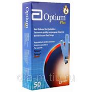 Тест-полоски Optium Plus (глюкоза) №50 фото