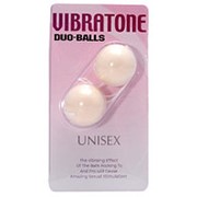 Молочные вагинальные шарики Vibratone DUO-BALLS фотография