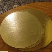 Подложка круглая золото/серебро D 30 см фотография