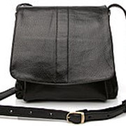 Женская черная кожаная сумка фото